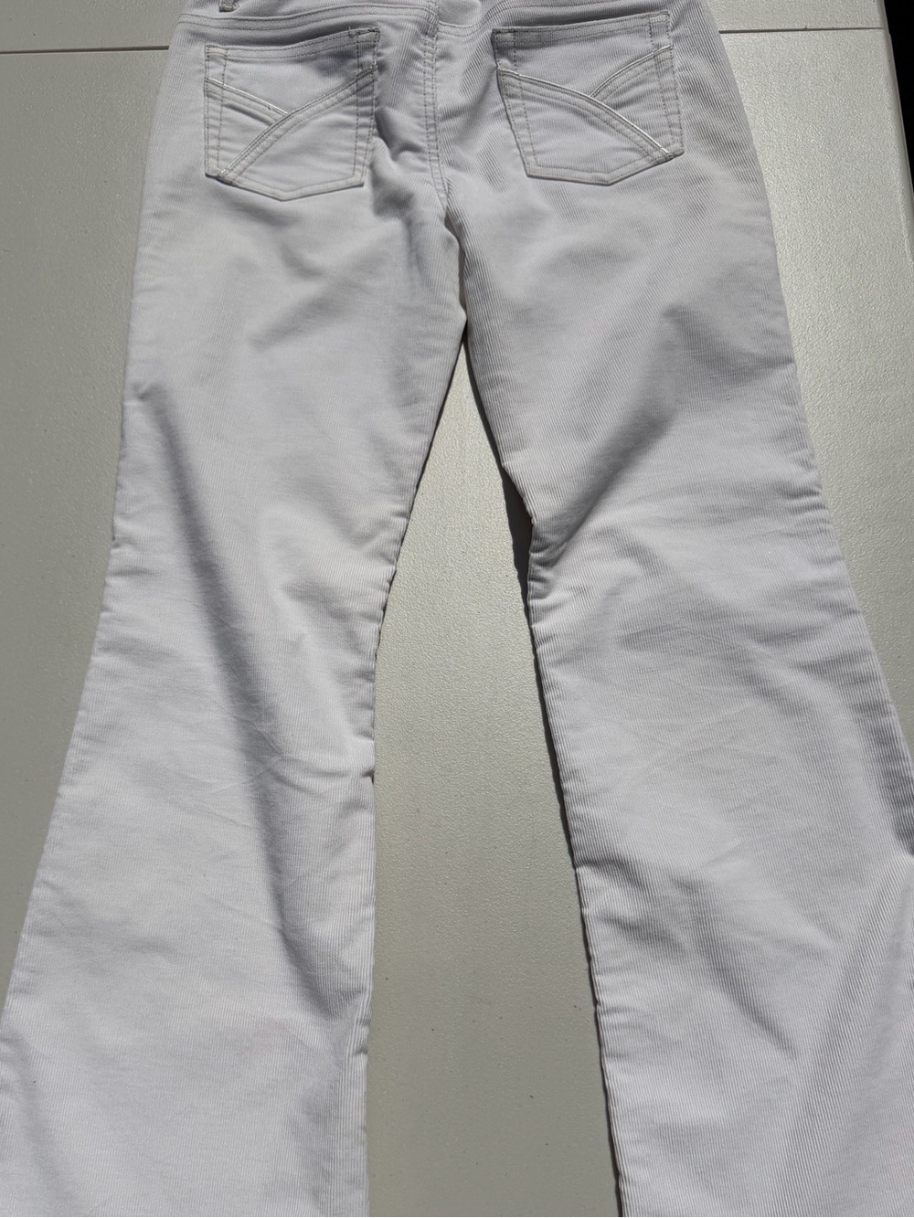 Aeropostale White Corduroy Bootcut Low-Rise Jeans - Juniors Size 3/4 - Picture 7 of 12